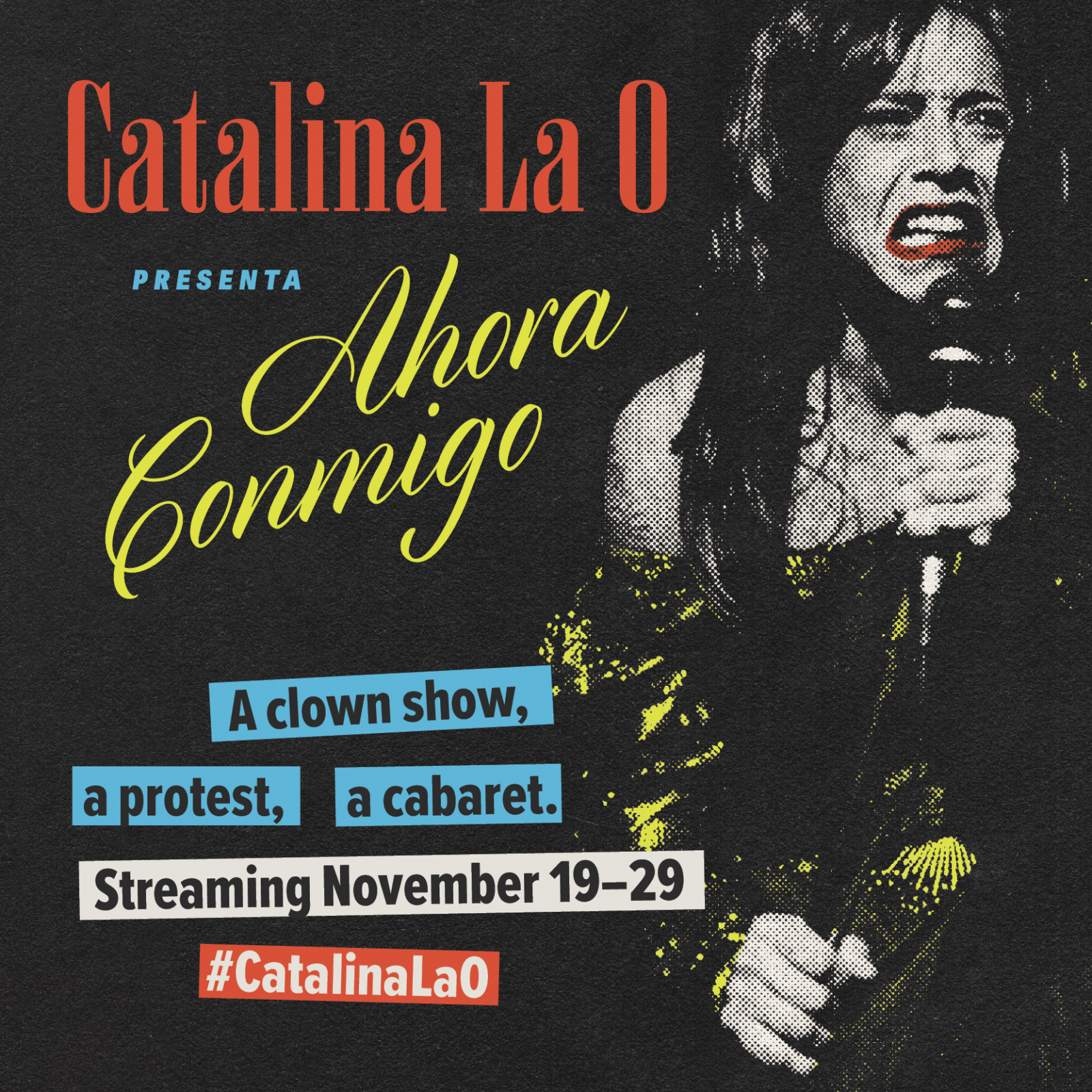 khattieQ singing poster for Catalina La O Presenta: Ahora Conmigo