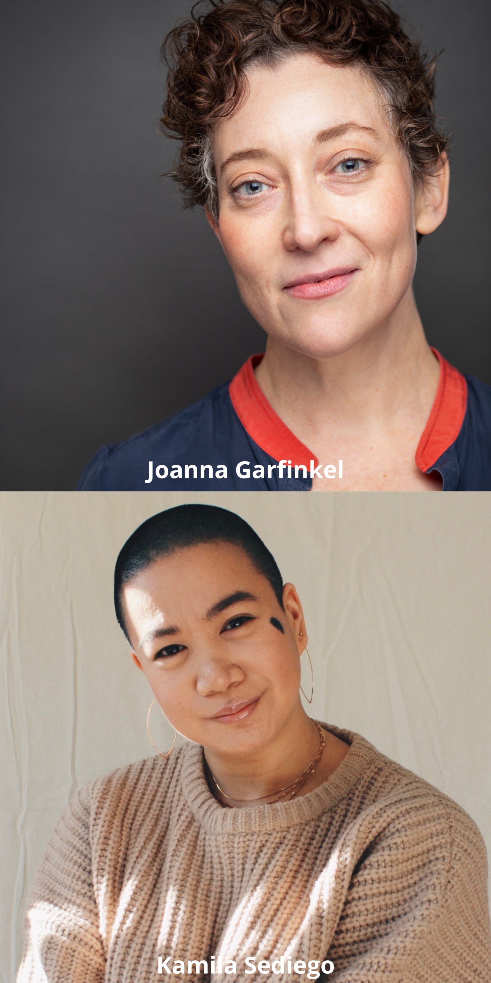 Stacked headshots of Joanna and Kamila
